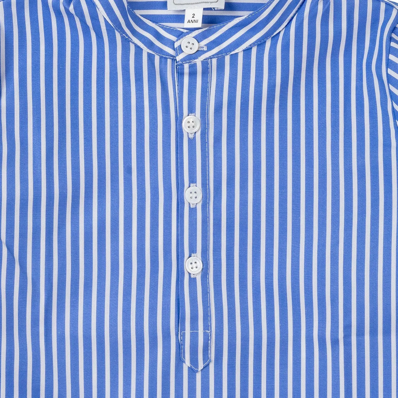 Adam Cotton Blue Stripe Button Up Shirt