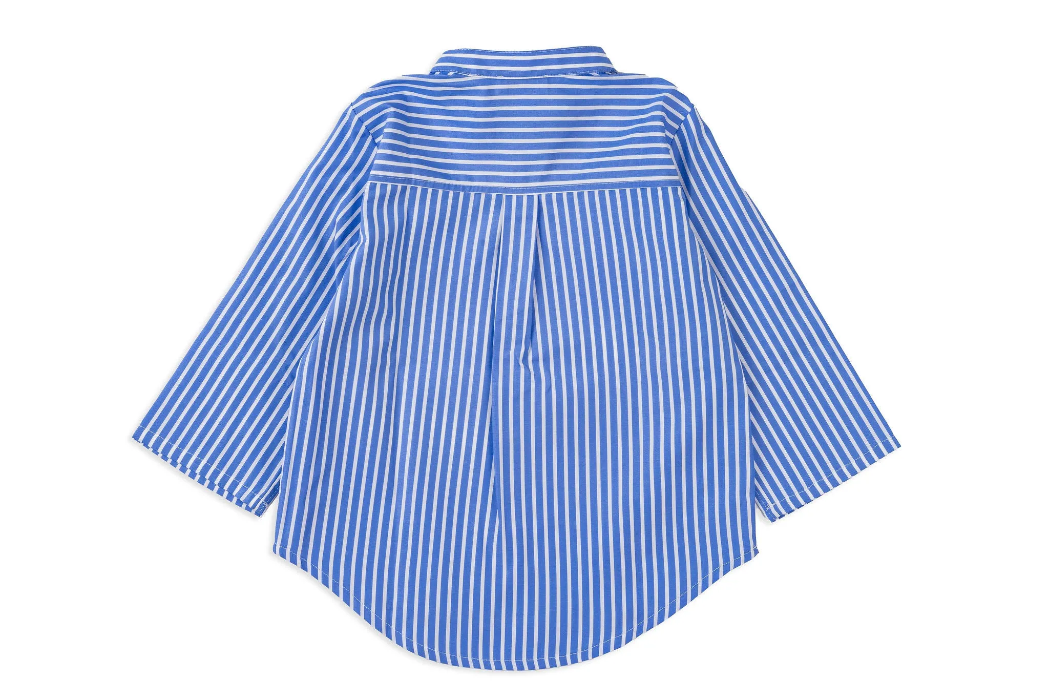 Adam Cotton Blue Stripe Button Up Shirt