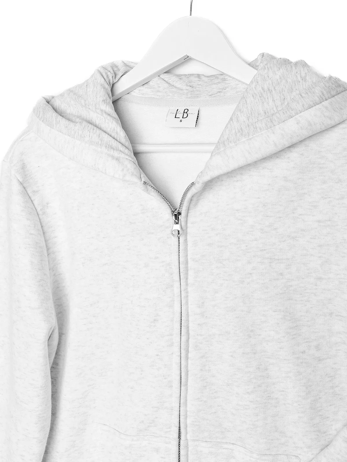 Adult Classic Zip Hoodie - Light Heather Grey