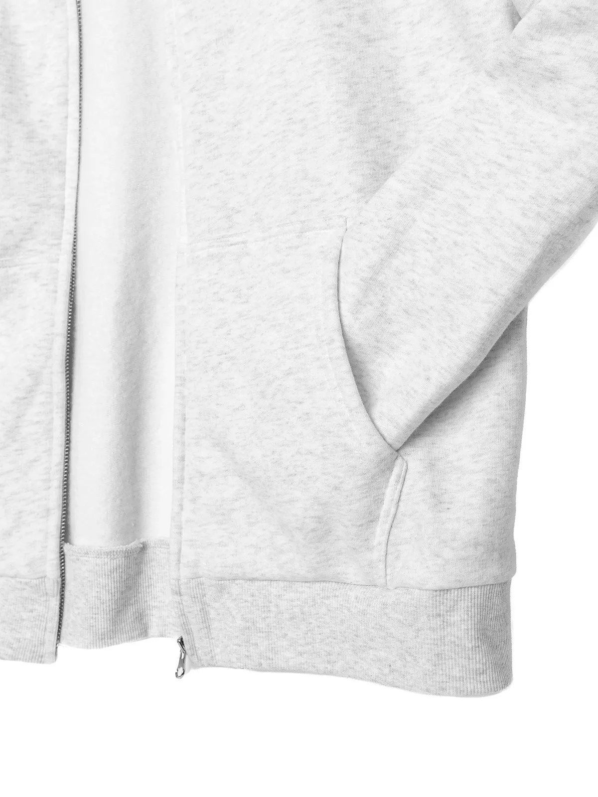 Adult Classic Zip Hoodie - Light Heather Grey