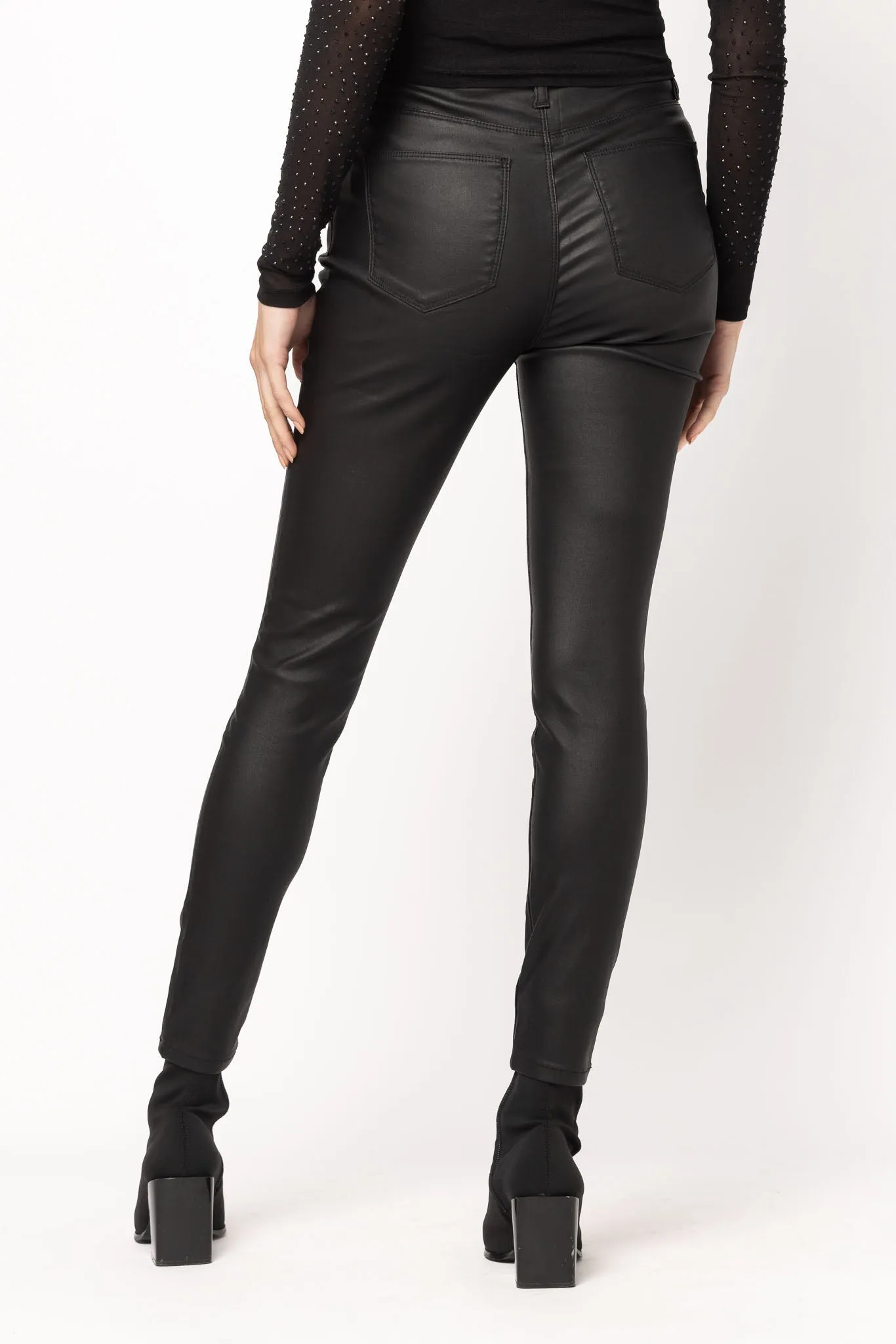 Almost Famous Coated High-Rise Skinny