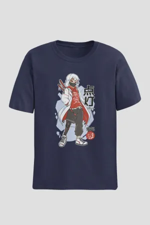 Anime Techwear Printed Oversized t shirt for Men