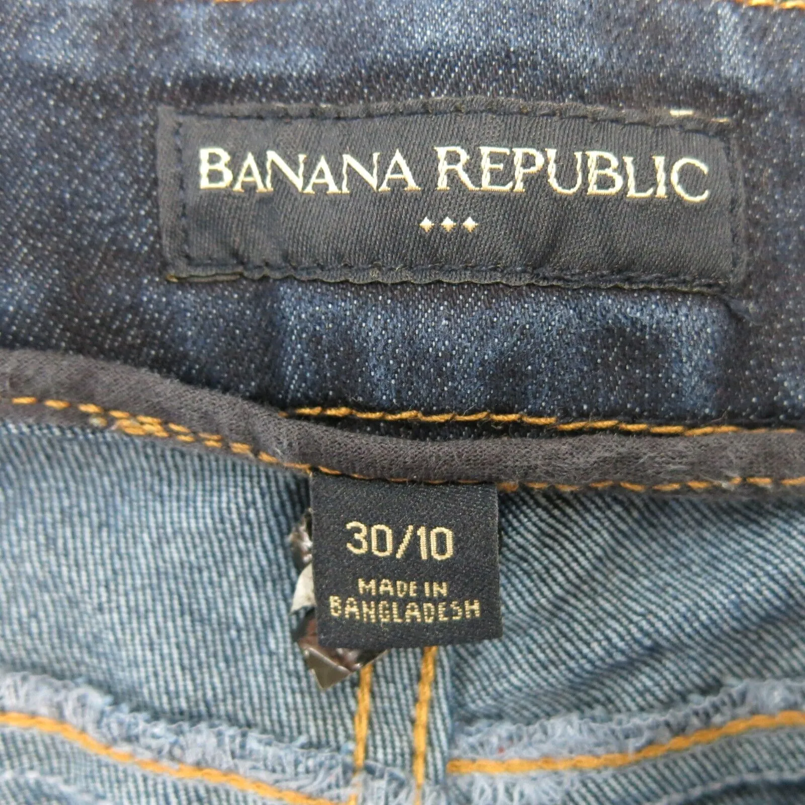 Banana Republic Womens Capri Jeans Straight Leg Low Rise Cotton Blue Size 30/10