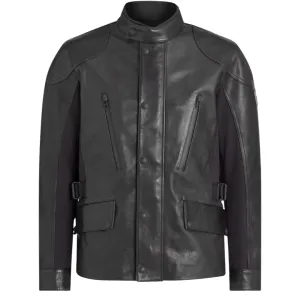 Belstaff Mailstrom Black Leather Motorcycle Jacket