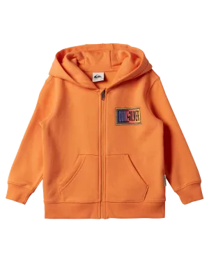 Boys Day Tripper Zip Hoodie in Tangerine