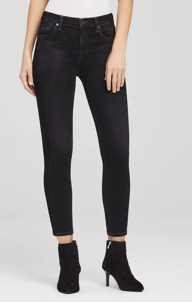 Citizens of Humanity - Rocket Crop High Rise Skinny in Shadow Stripe Darkness