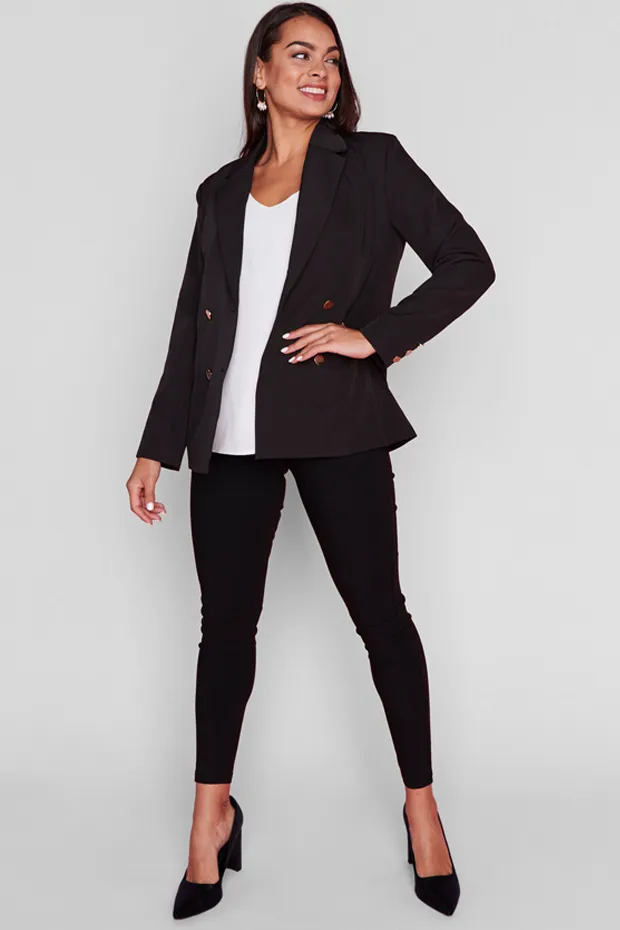 Claire Black Blazer