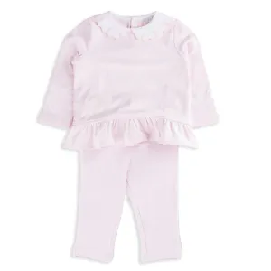 Clofel Baby Pink Fleece Lined Matching Set