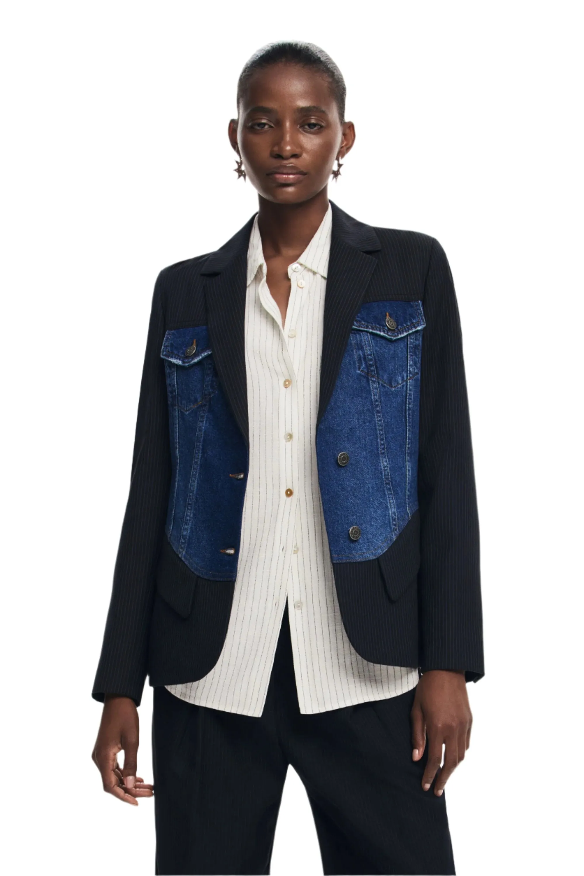 Desigual Hybrid trucker blazer