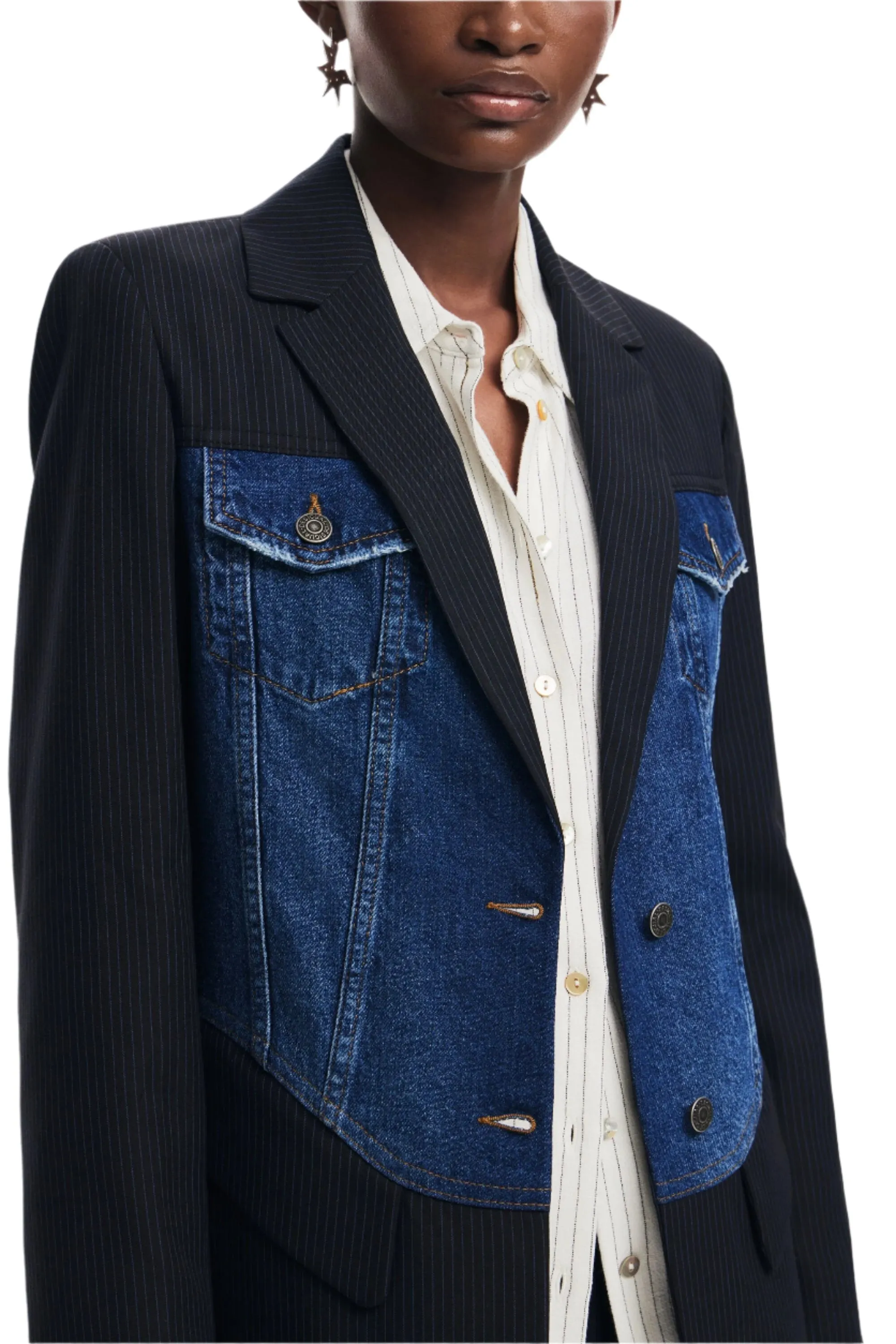 Desigual Hybrid trucker blazer