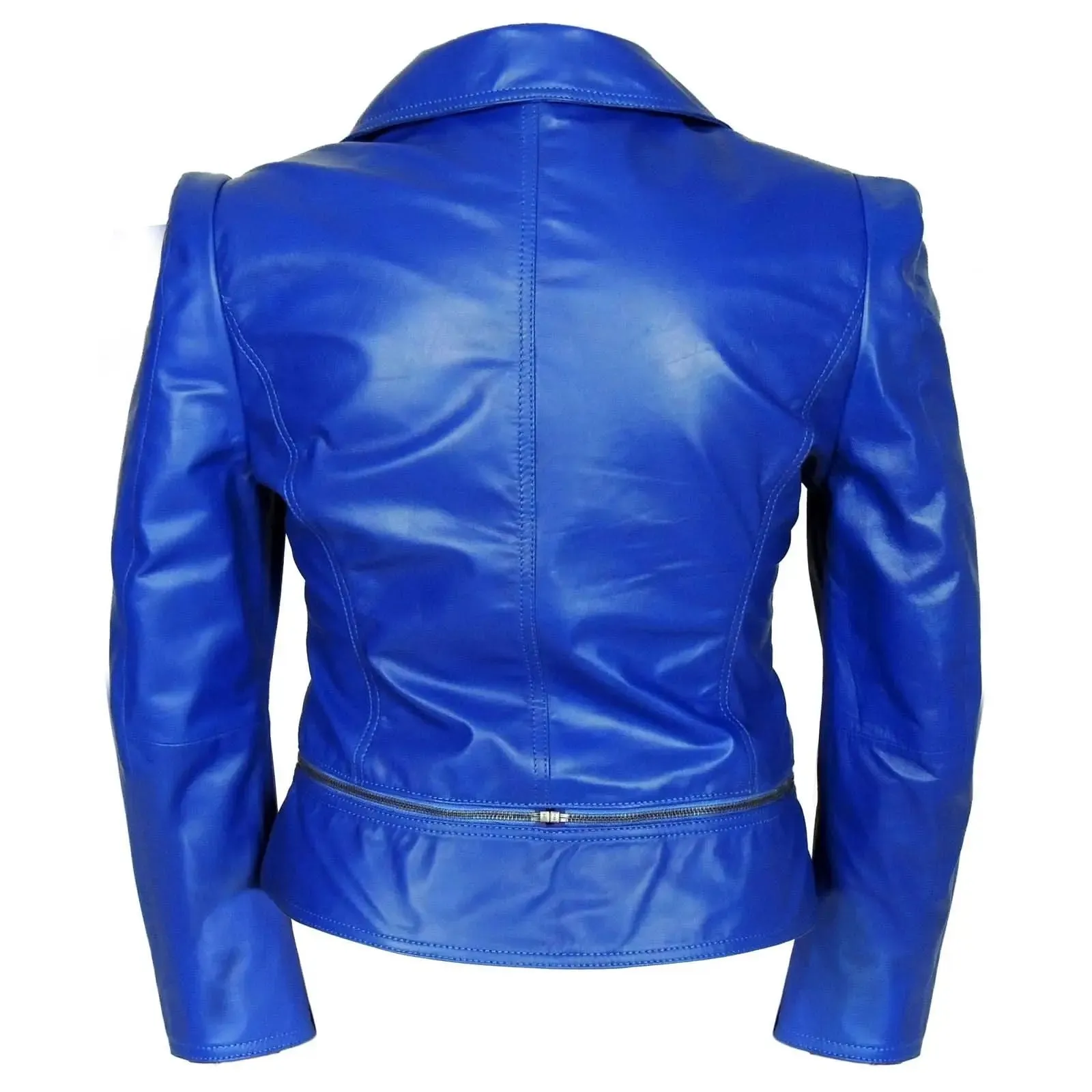 Edgy Asymmetrical Leather Jacket for the Modern Woman