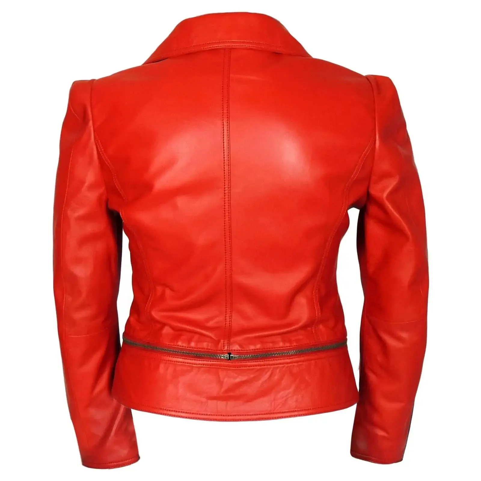 Edgy Asymmetrical Leather Jacket for the Modern Woman