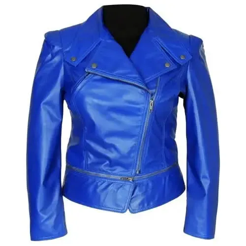 Edgy Asymmetrical Leather Jacket for the Modern Woman