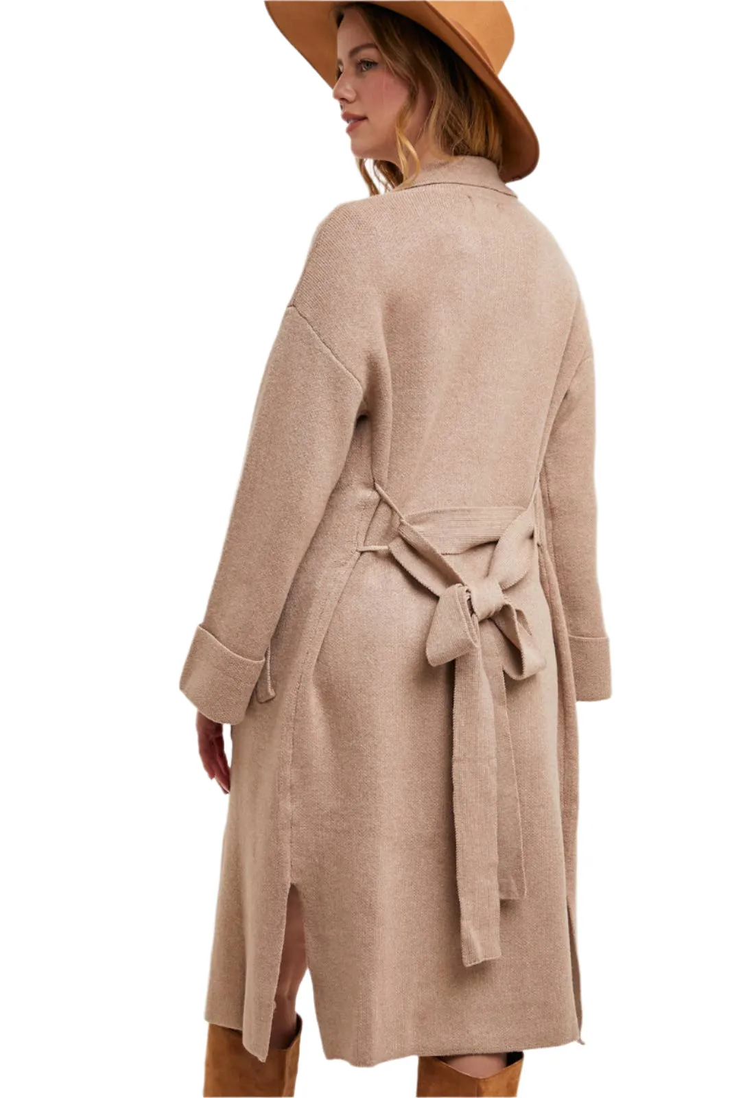 Effortless Classic - Knitted Trench Coat