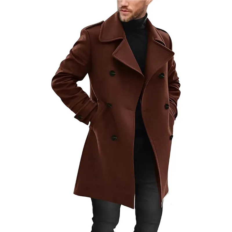 Ericson - Trench Coat with Lapel Collar - Elegant - Fashionable - Ideal for Autumn/Winter