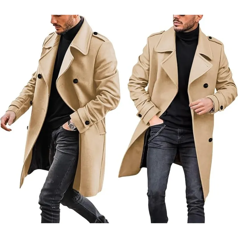 Ericson - Trench Coat with Lapel Collar - Elegant - Fashionable - Ideal for Autumn/Winter