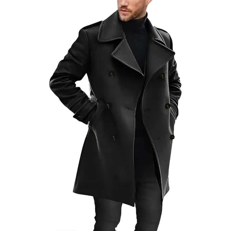 Ericson - Trench Coat with Lapel Collar - Elegant - Fashionable - Ideal for Autumn/Winter