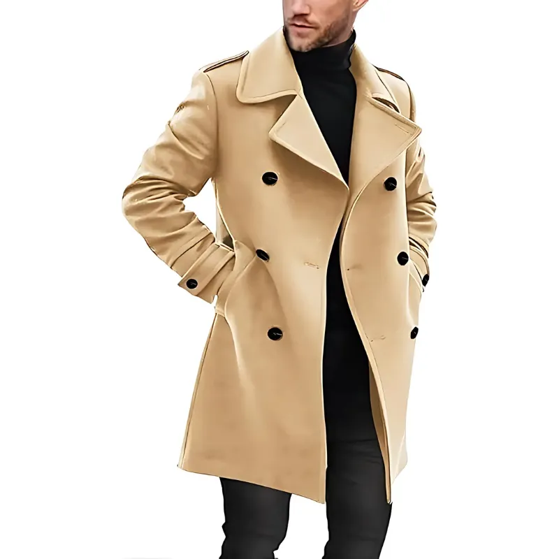 Ericson - Trench Coat with Lapel Collar - Elegant - Fashionable - Ideal for Autumn/Winter