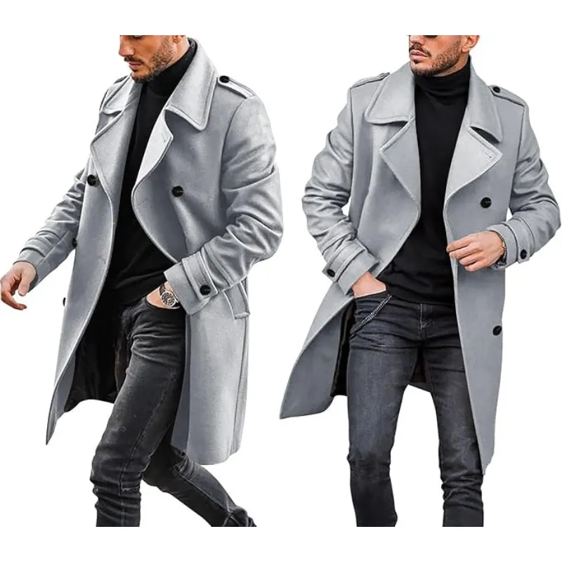 Ericson - Trench Coat with Lapel Collar - Elegant - Fashionable - Ideal for Autumn/Winter