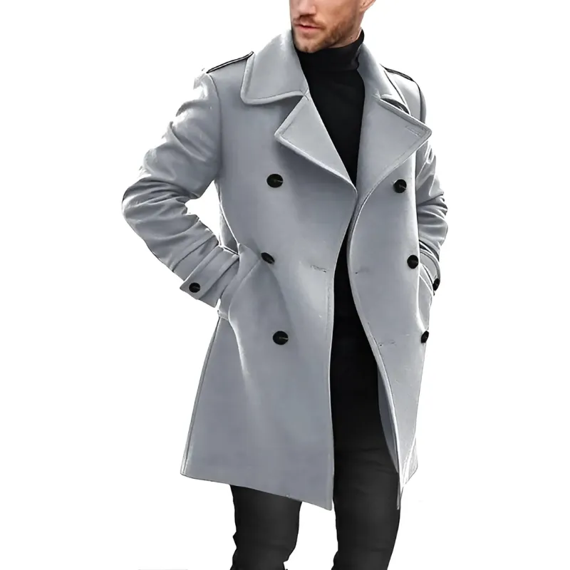 Ericson - Trench Coat with Lapel Collar - Elegant - Fashionable - Ideal for Autumn/Winter