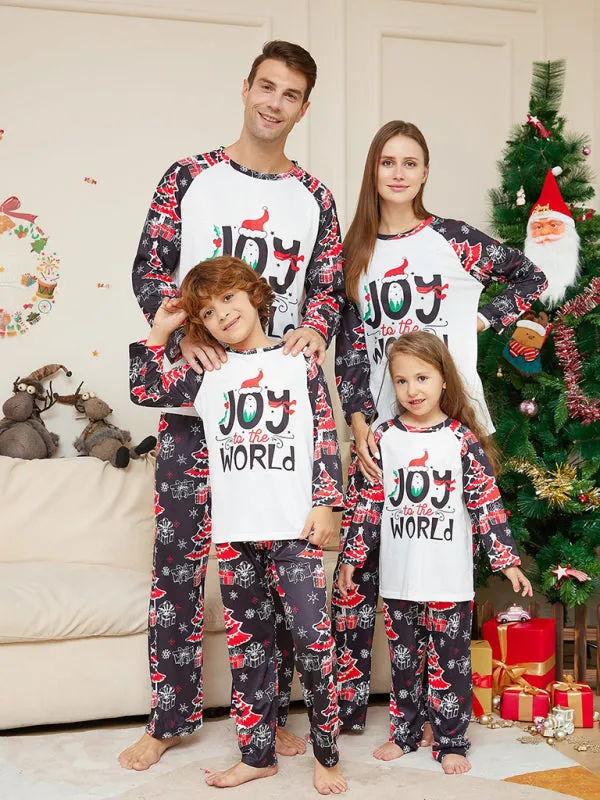 Family Matching Pajama Sets with Santa Claus for Thanksgiving & Christmas