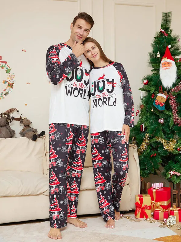 Family Matching Pajama Sets with Santa Claus for Thanksgiving & Christmas