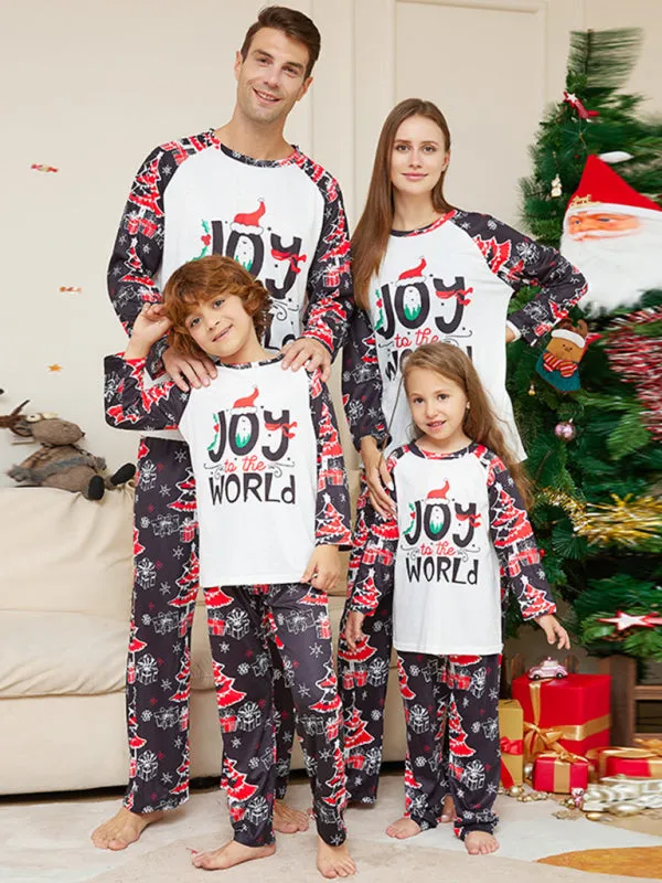 Family Matching Pajama Sets with Santa Claus for Thanksgiving & Christmas