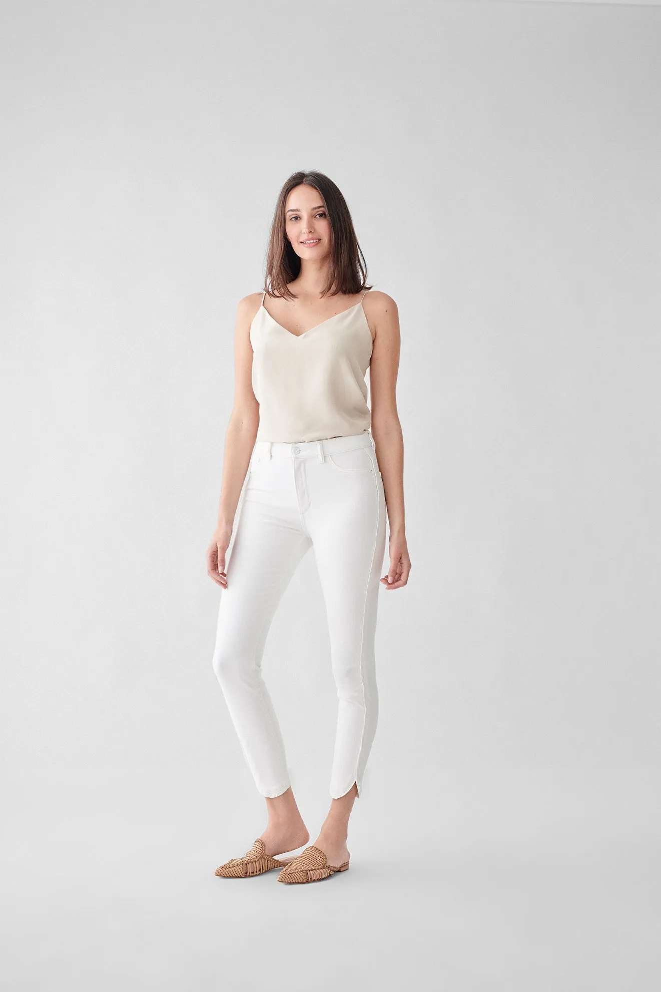 FARROW CROP HIGH RISE SKINNY QUILL