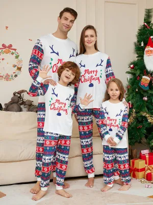 Festive Family Fun: Matching Oh Dear Reindeer Pajamas for Thanksgiving & Christmas