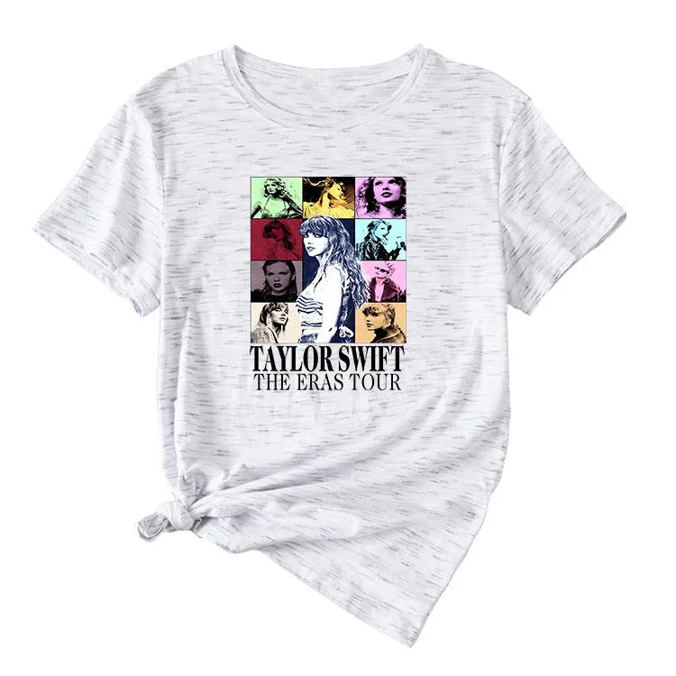 Fun Pattern T-shirt TAYLOR SWIFT Women's Casual Short Sleeve