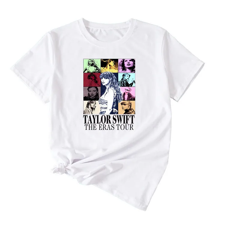 Fun Pattern T-shirt TAYLOR SWIFT Women's Casual Short Sleeve