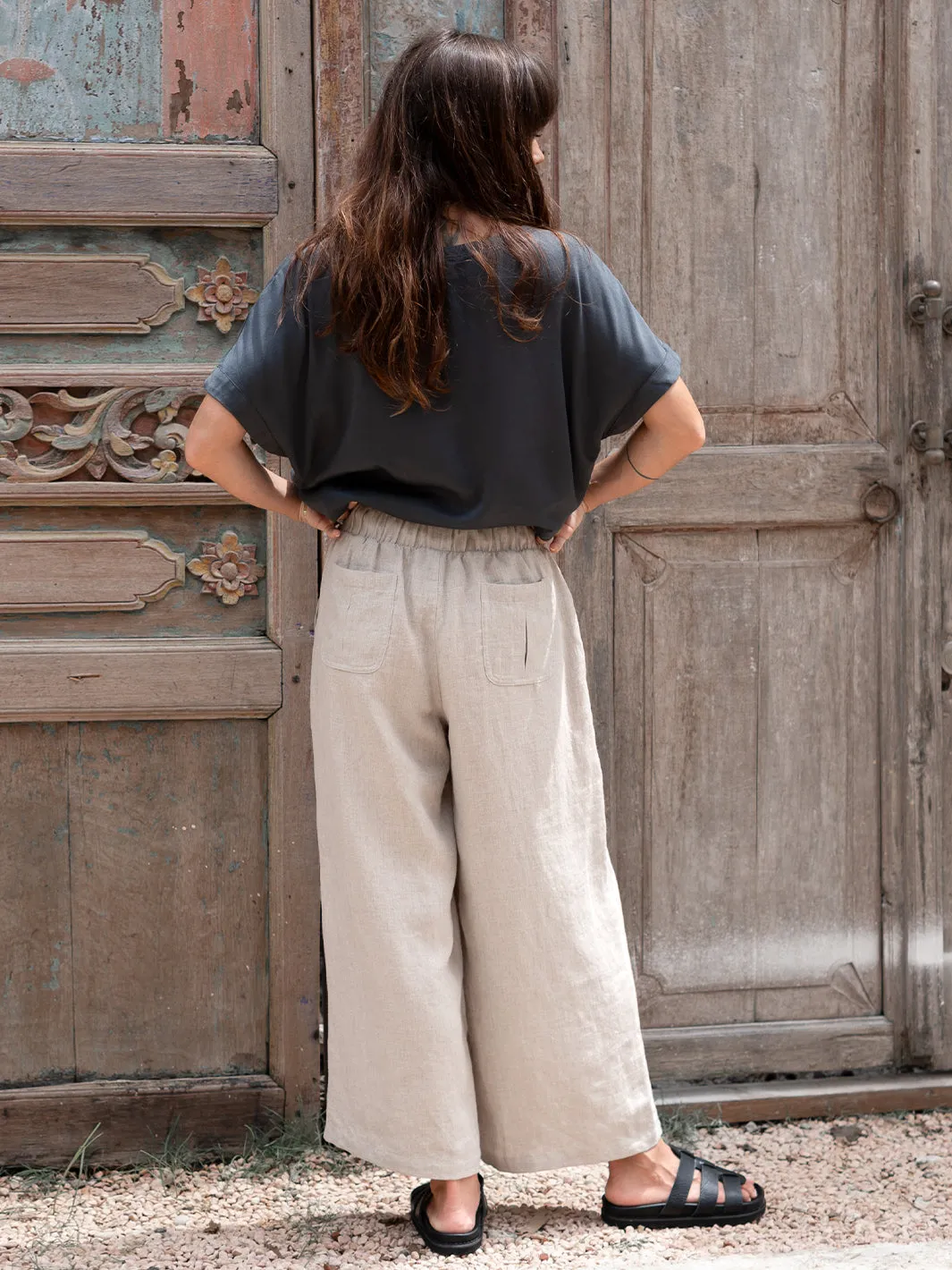 Gaia Linen Pants Flax