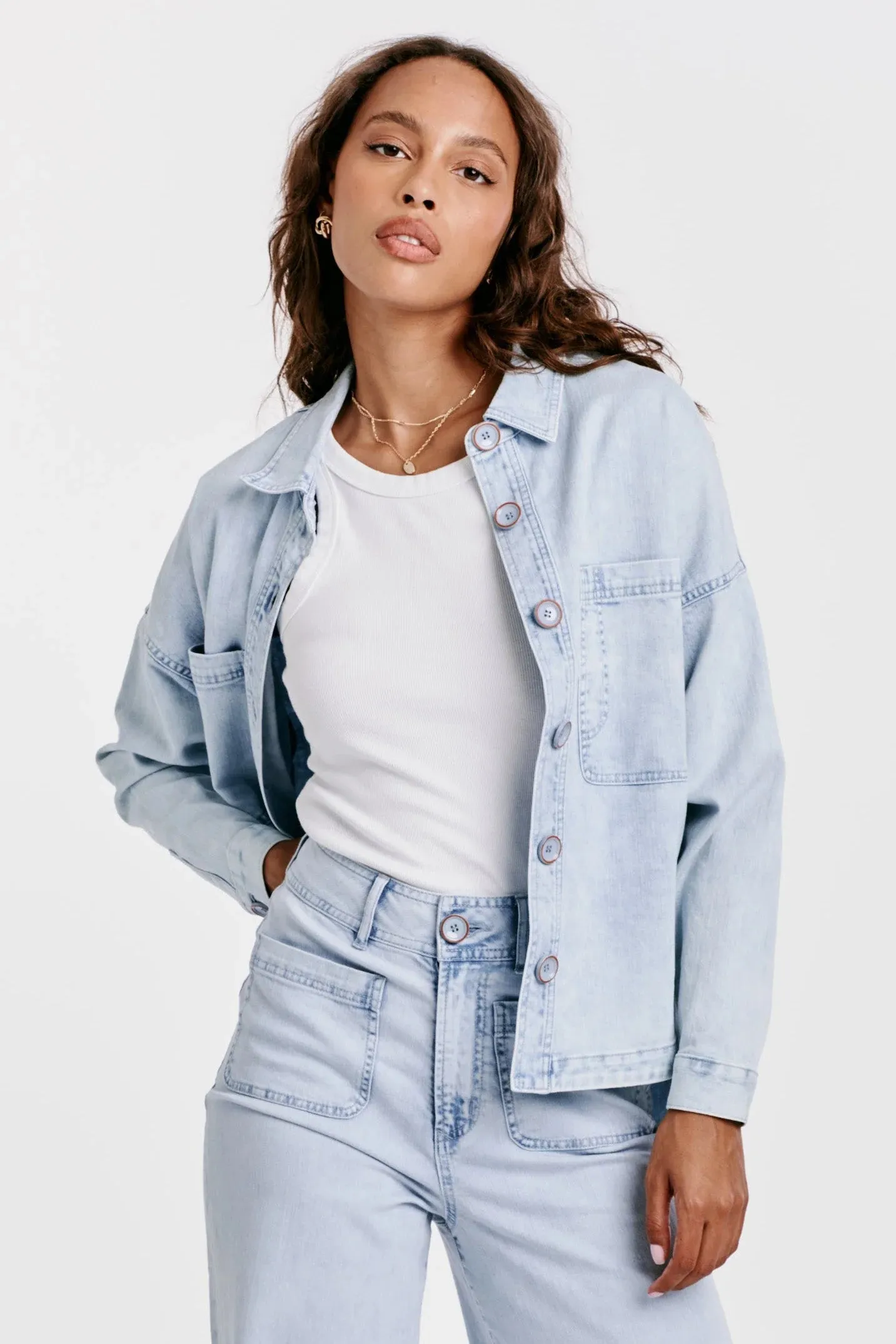 Gina Denim Shirt Jacket