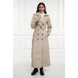 Holland Cooper Kendal Waterproof Long Trench in Stone