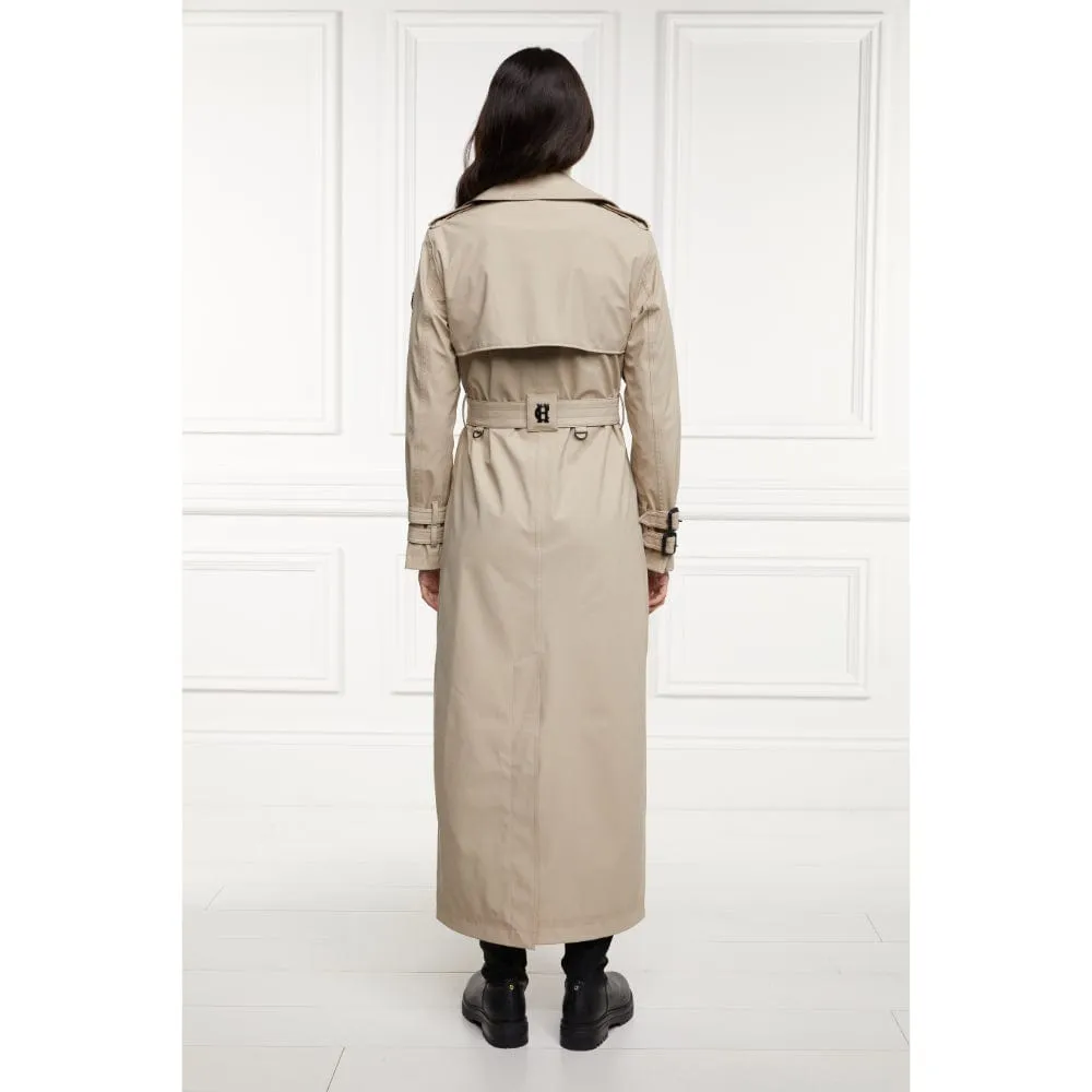 Holland Cooper Kendal Waterproof Long Trench in Stone