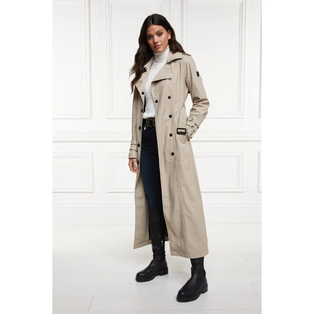 Holland Cooper Kendal Waterproof Long Trench in Stone