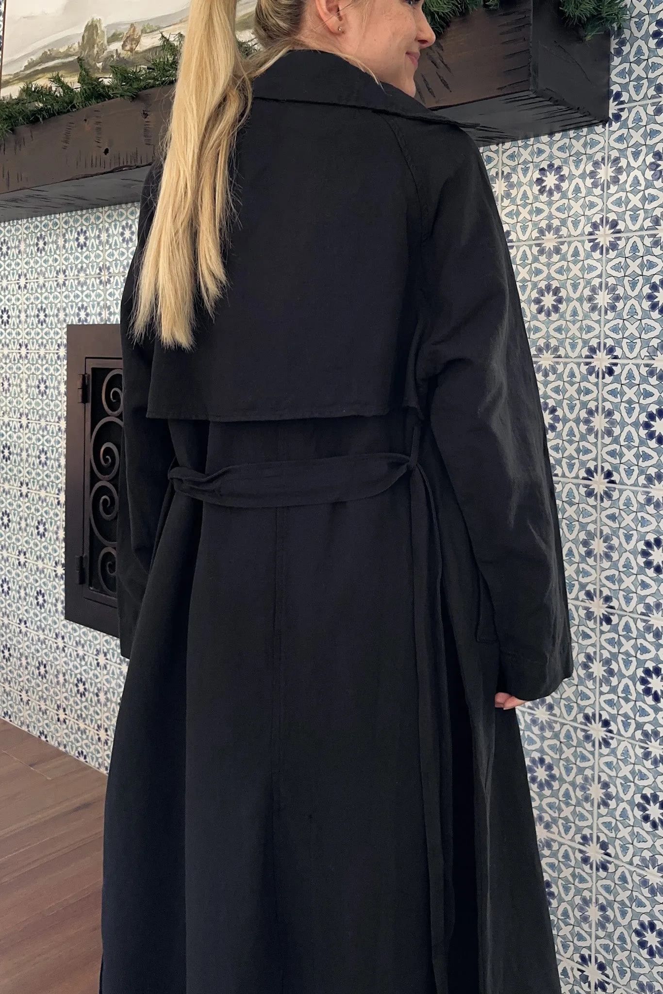 Holland Double Breasted Classic Trench Coat