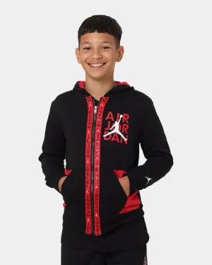 Jordan Kids' Vertical Tape Full Zip Hoodie Black