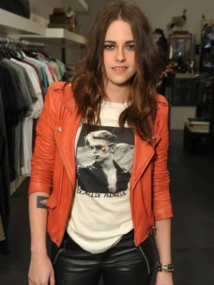 Kristen Stewart Biker Leather Jacket