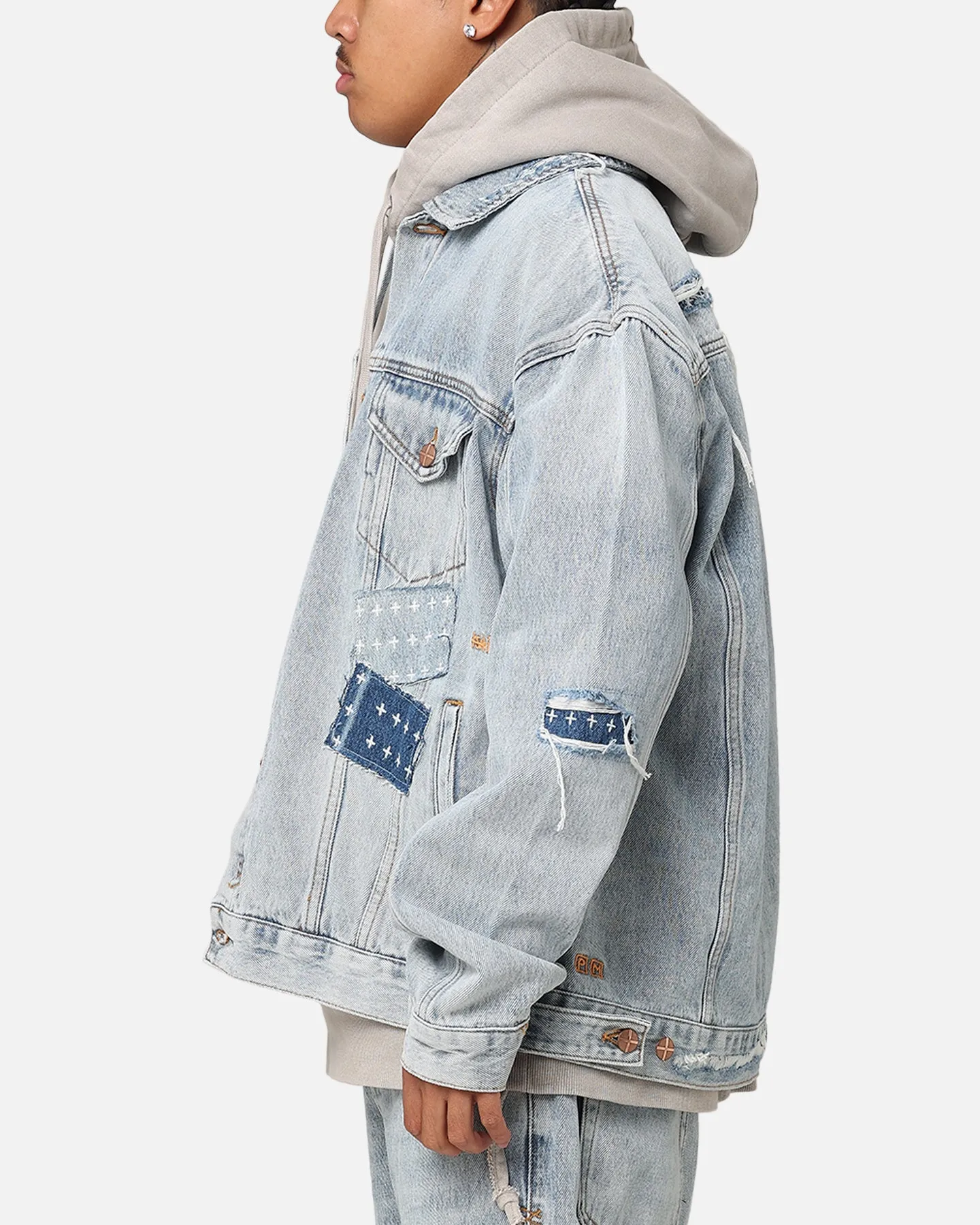 Ksubi X Patty Mills Collab Collection Oh G Mills Repair Denim Jacket Denim