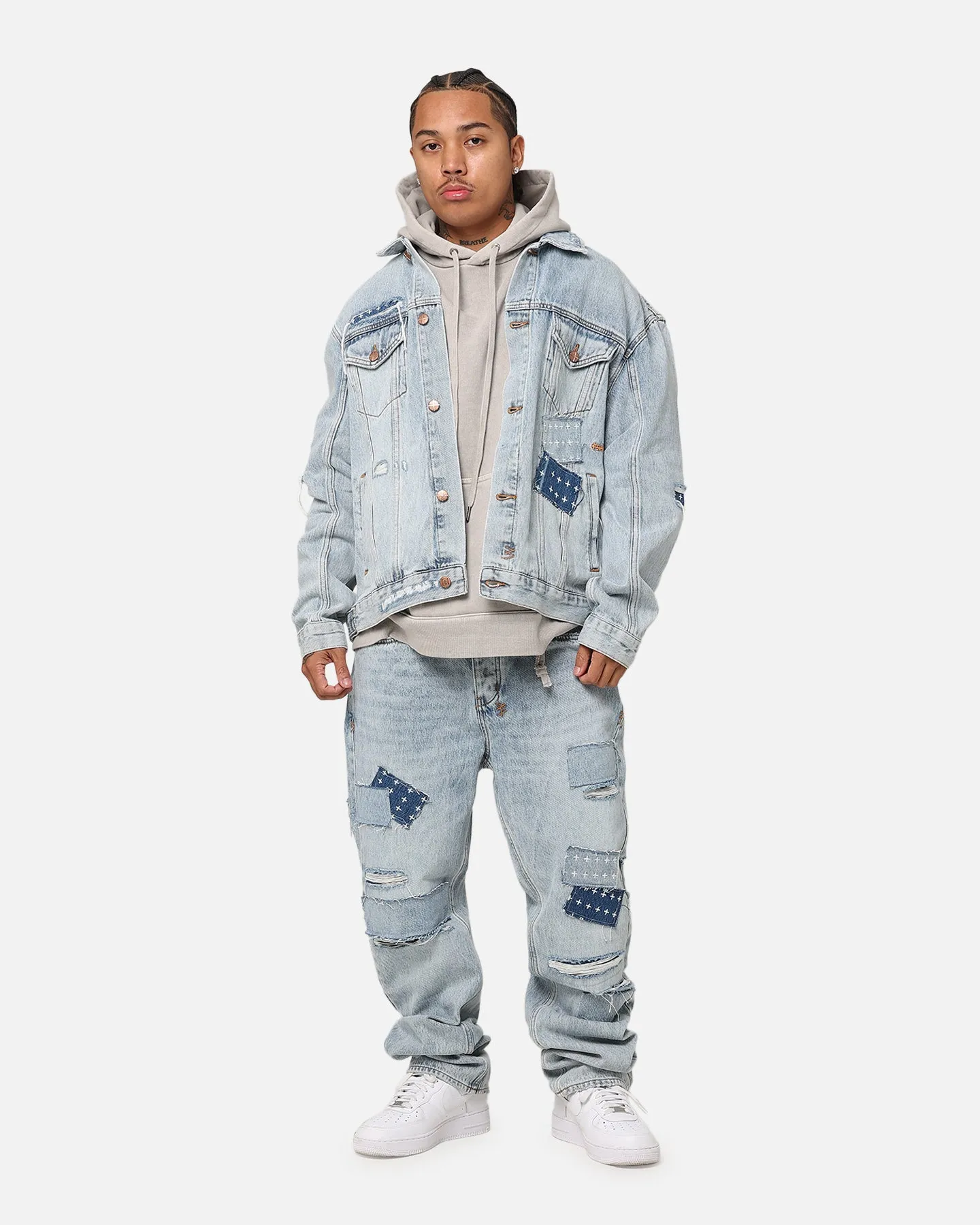 Ksubi X Patty Mills Collab Collection Oh G Mills Repair Denim Jacket Denim