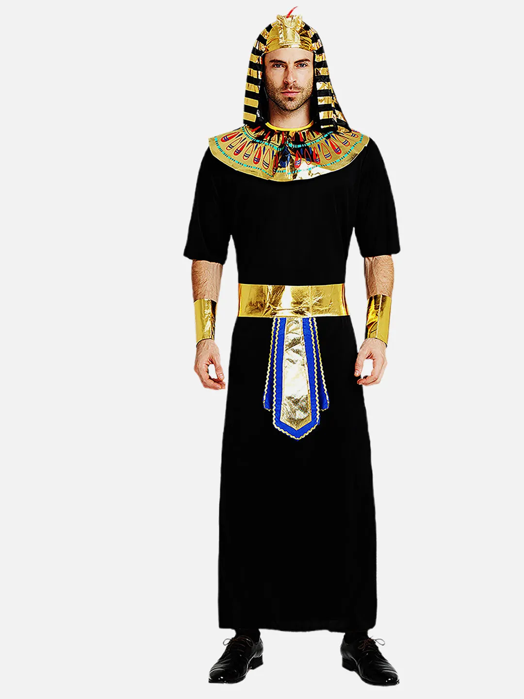 Little Surprise Box Black Egyptian King Adults Halloween Costume Dress Up one size