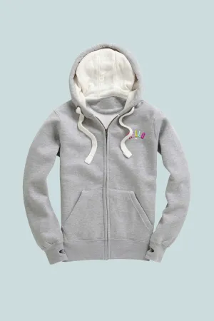 Luxe - Grey Confetti Zip Up Hoodie