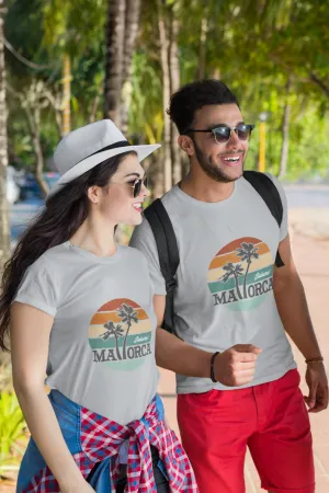 Mallorca Retro Sunset Printed T-shirt for men