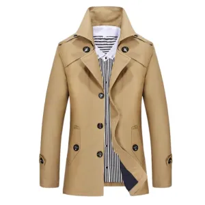 Men's Mid-length Lapel Trench Coat 55213486F