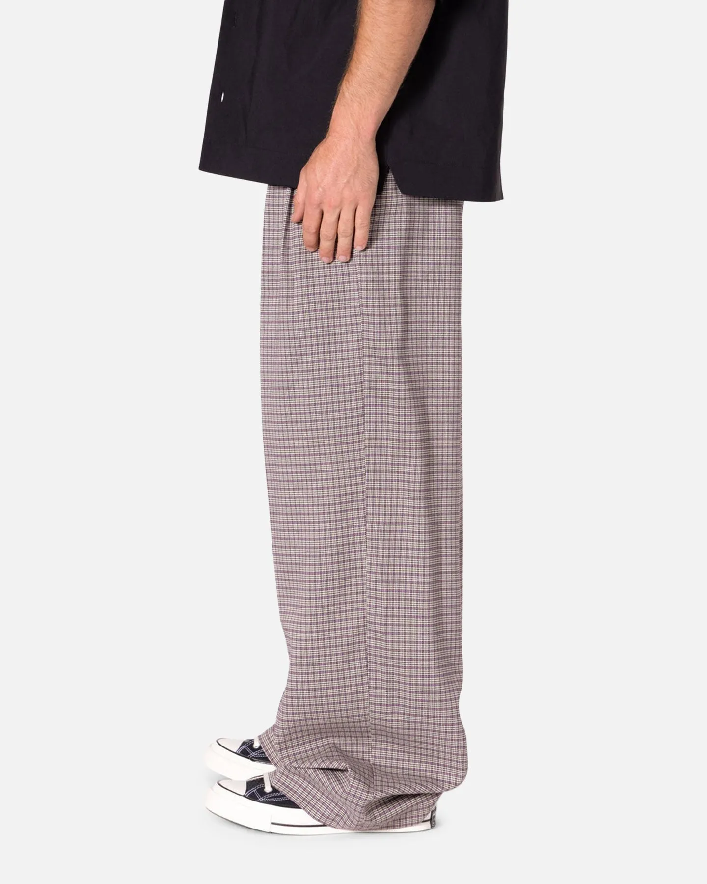 MNML Wide Leg Trouser Pants Taupe