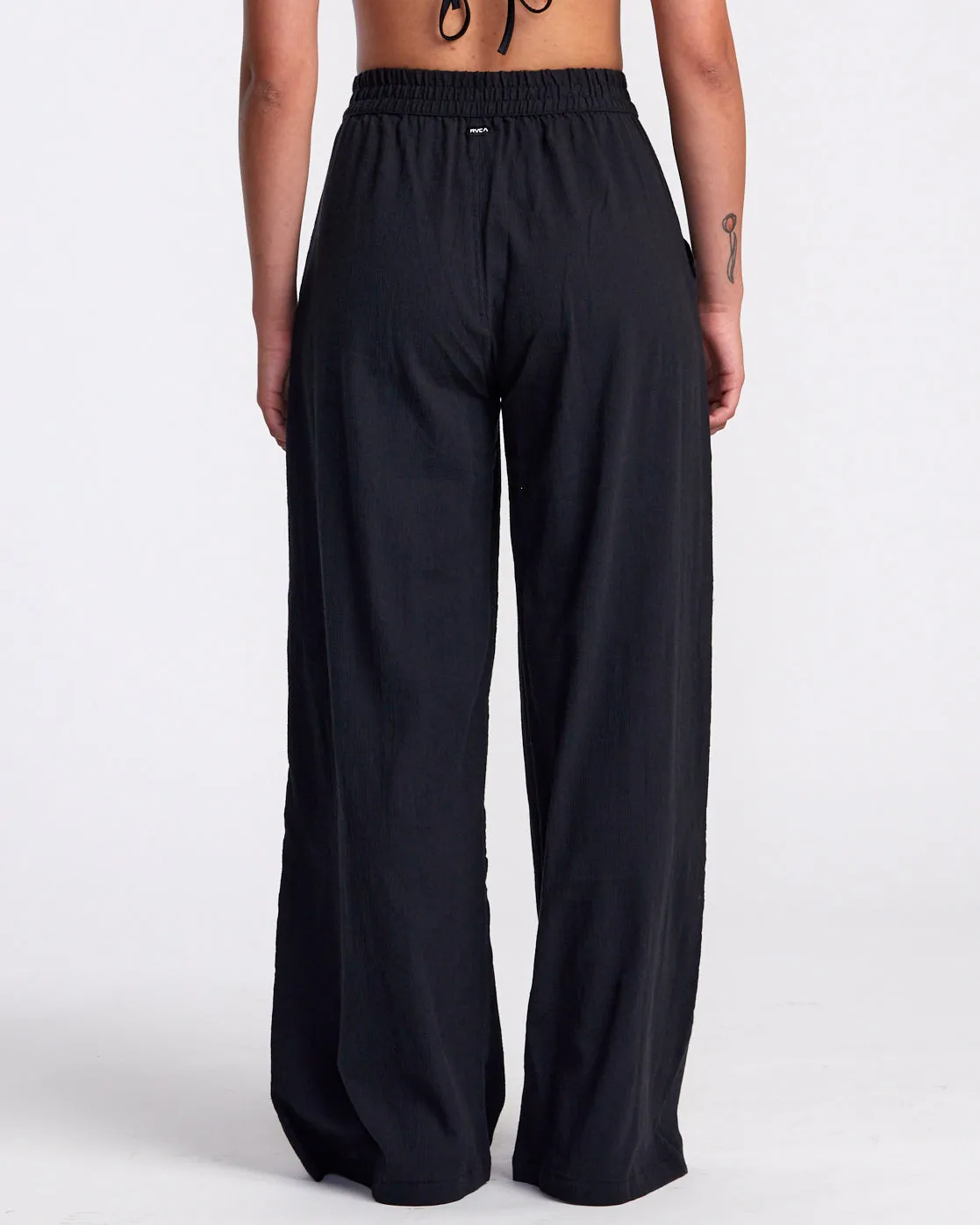 New Yume Wide Leg Pants - Rvca Black