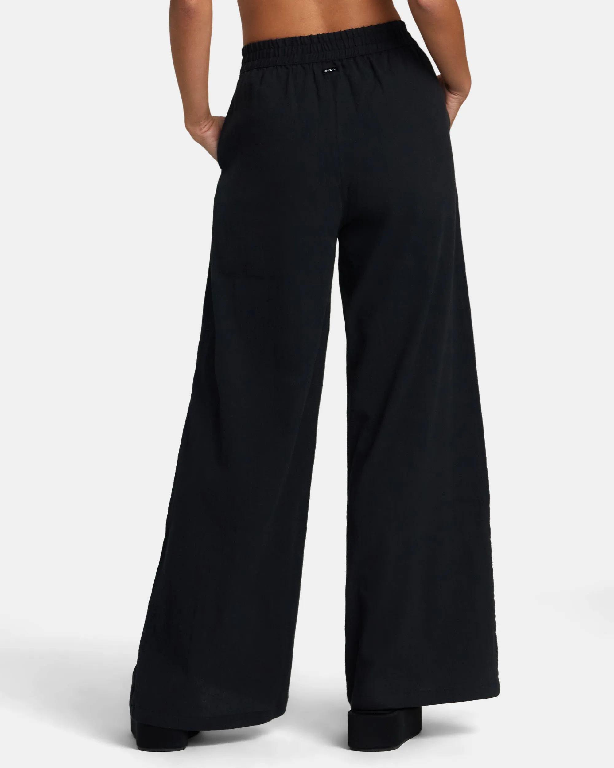 New Yume Wide Leg Pants - Rvca Black