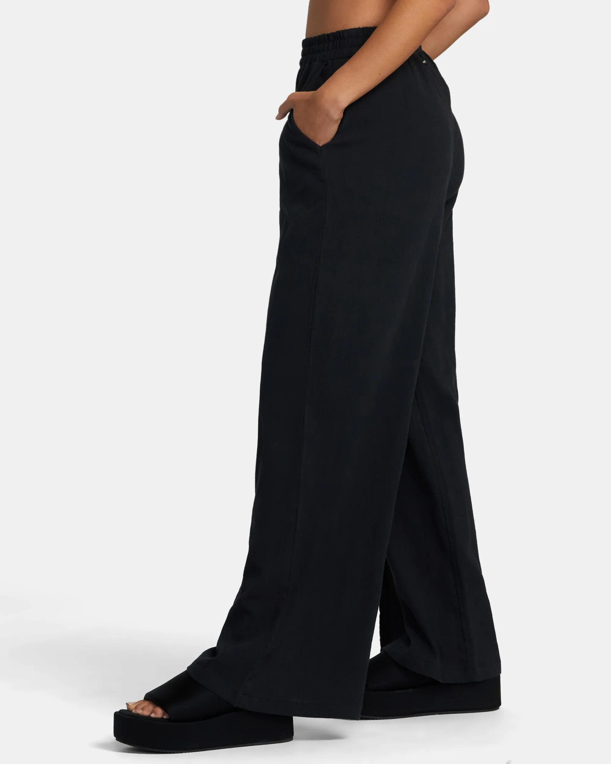 New Yume Wide Leg Pants - Rvca Black