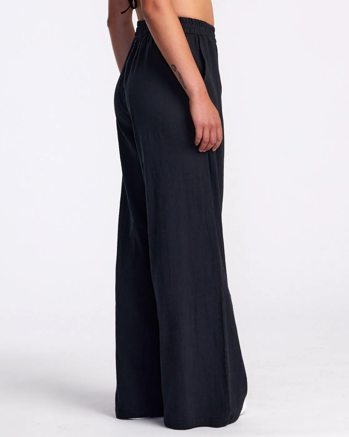 New Yume Wide Leg Pants - Rvca Black